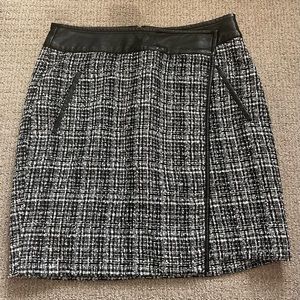 High Waisted Asymmetrical Skirt